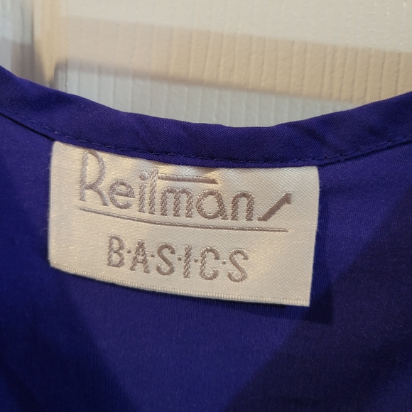5/$20 Indigo blue vintage 90s Reitmans basic tank top small - Picture 6 of 6